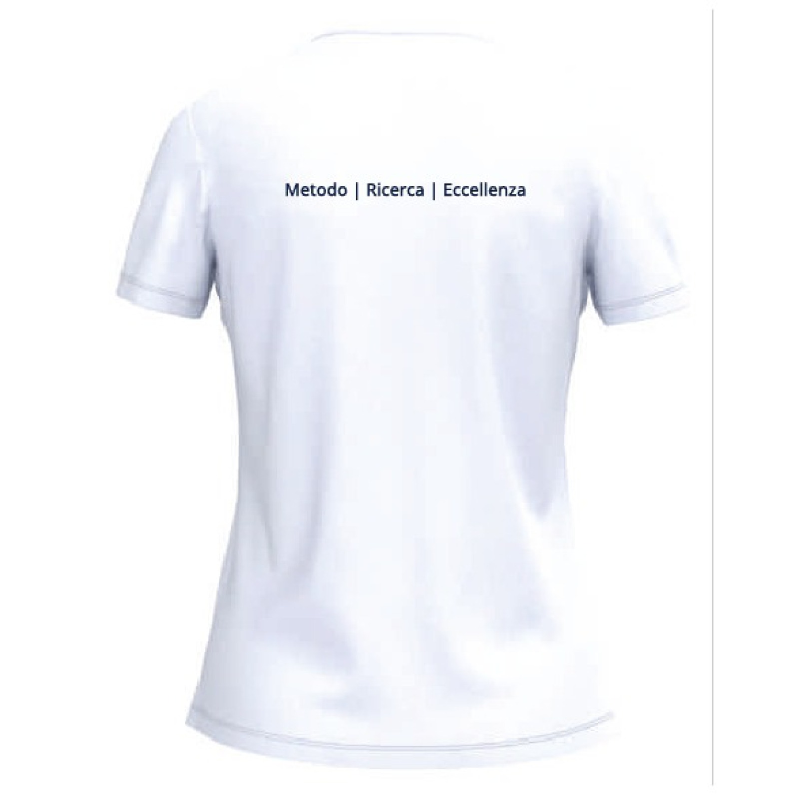 T-shirt donna bianca, vista posteriore